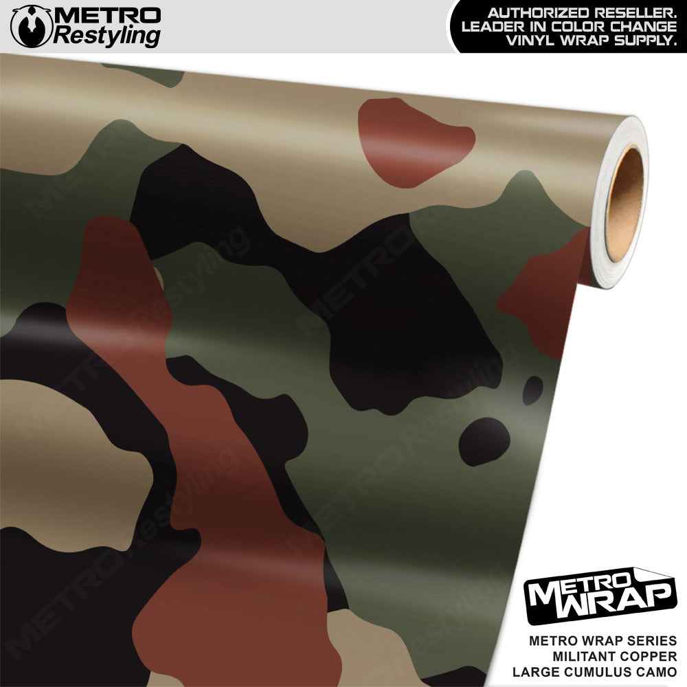 Metro Wrap Large Cumulus Militant Copper Camouflage Vinyl Film