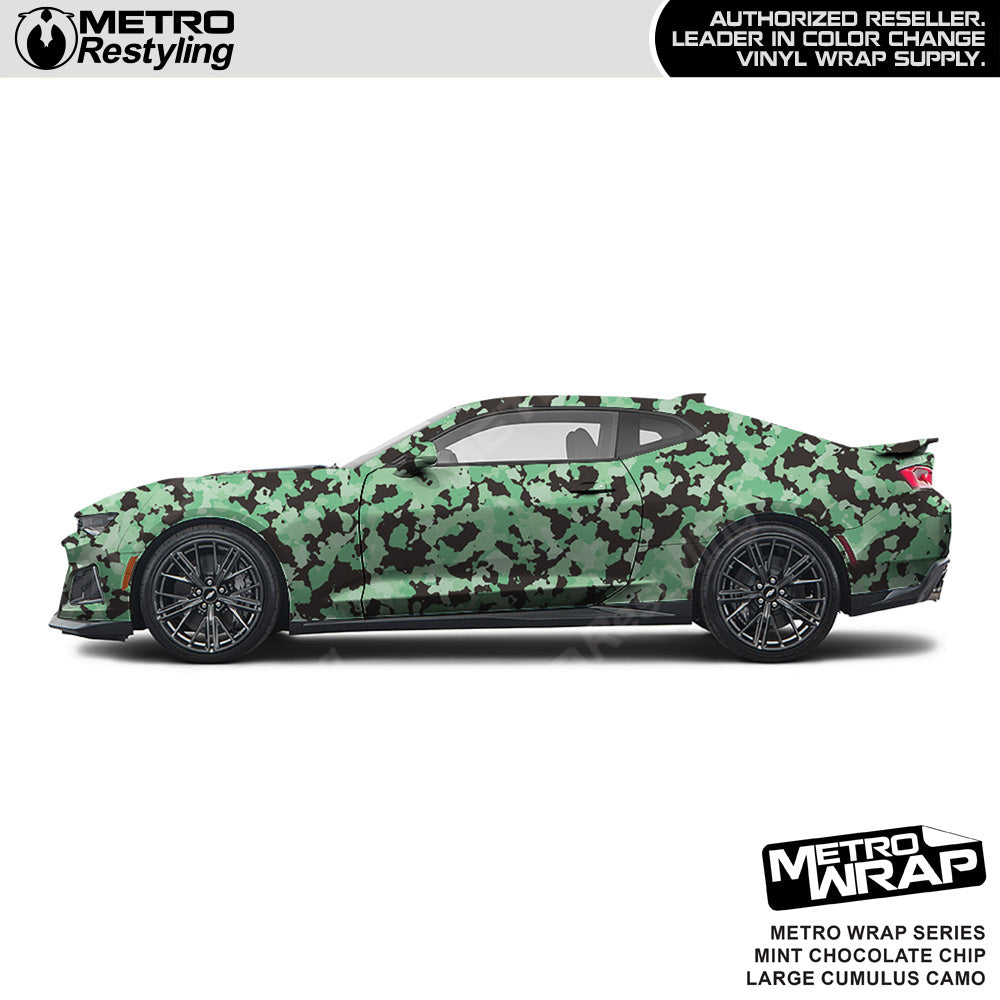 Metro Wrap Large Cumulus Mint Chocolate Chip Camouflage Vinyl Film