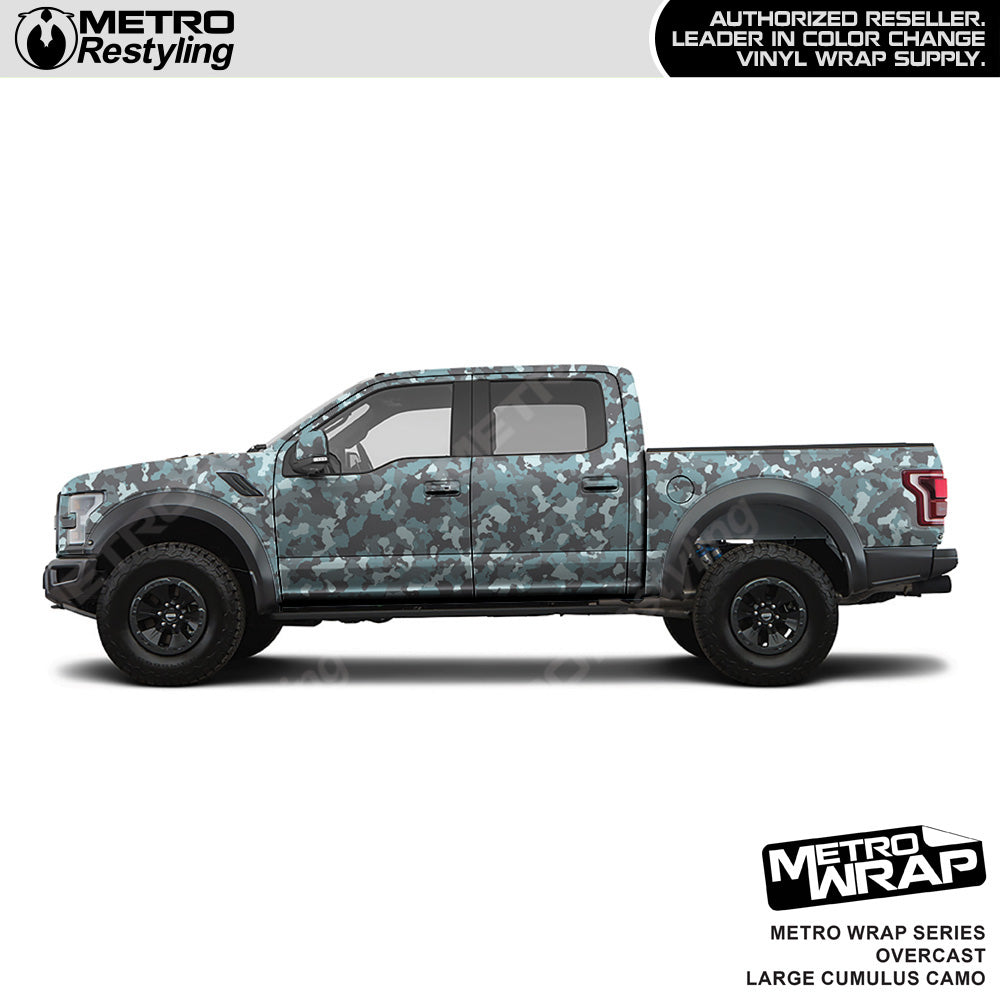 Metro Wrap Large Cumulus Overcast Camouflage Vinyl Film