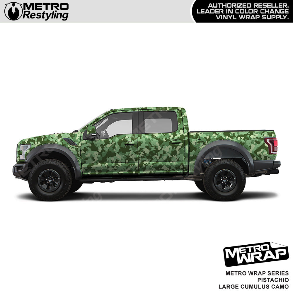 Metro Wrap Large Cumulus Pistachio Camouflage Vinyl Film