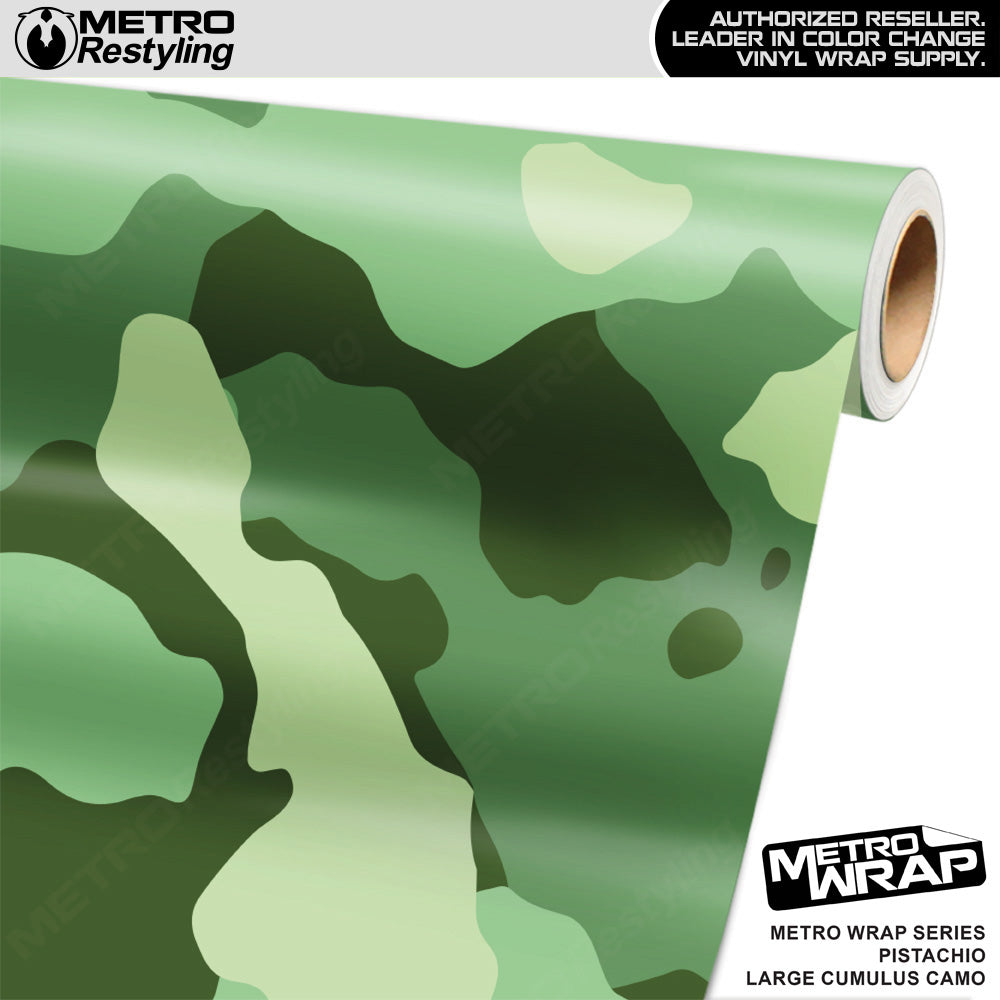 Metro Wrap Large Cumulus Pistachio Camouflage Vinyl Film