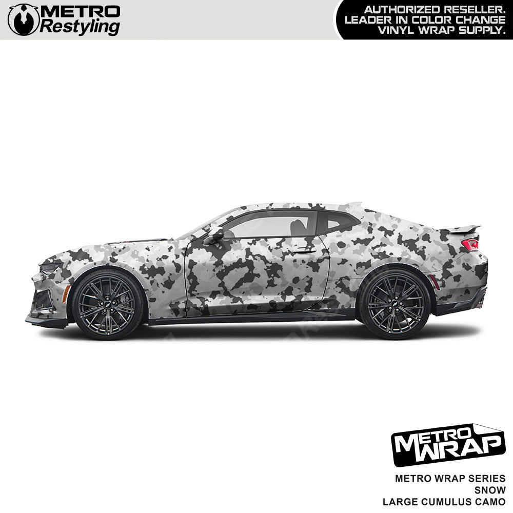 Metro Wrap Large Cumulus Snow Camouflage Vinyl Film