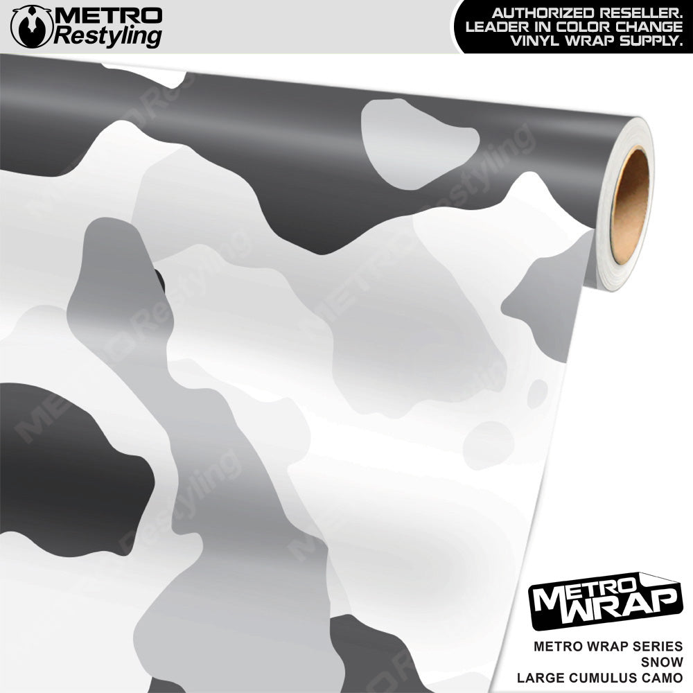 Metro Wrap Large Cumulus Snow Camouflage Vinyl Film