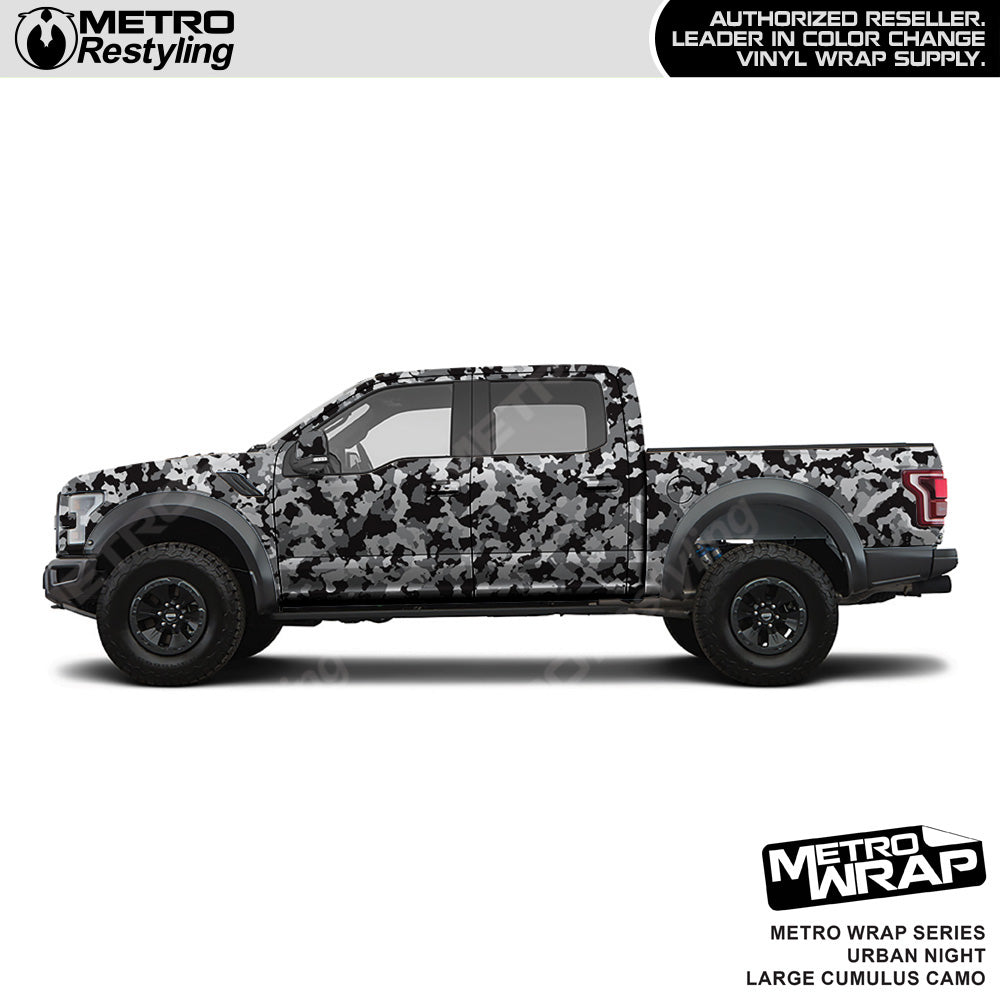 Metro Wrap Large Cumulus Urban Night Camouflage Vinyl Film