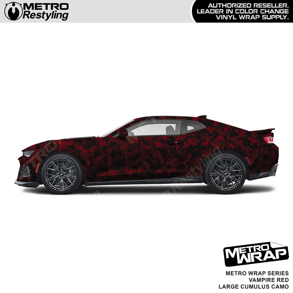 Metro Wrap Large Cumulus Vampire Red Camouflage Vinyl Film