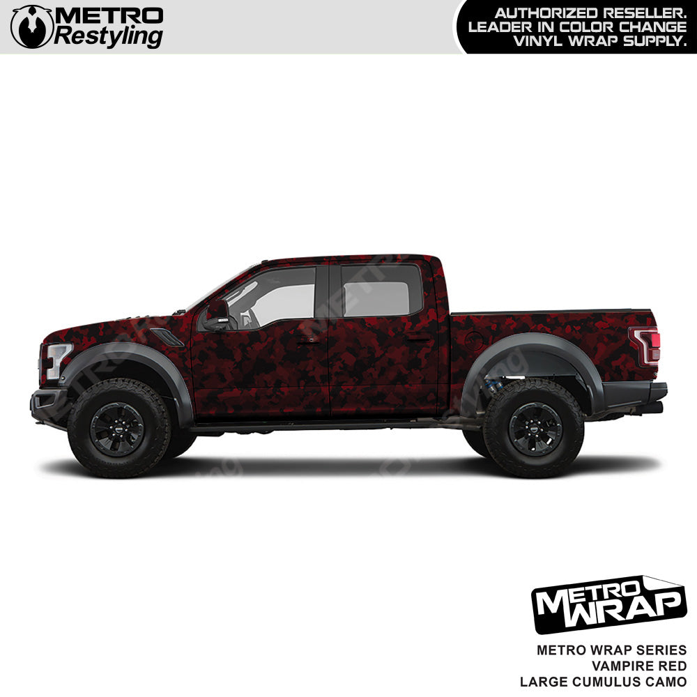 Metro Wrap Large Cumulus Vampire Red Camouflage Vinyl Film