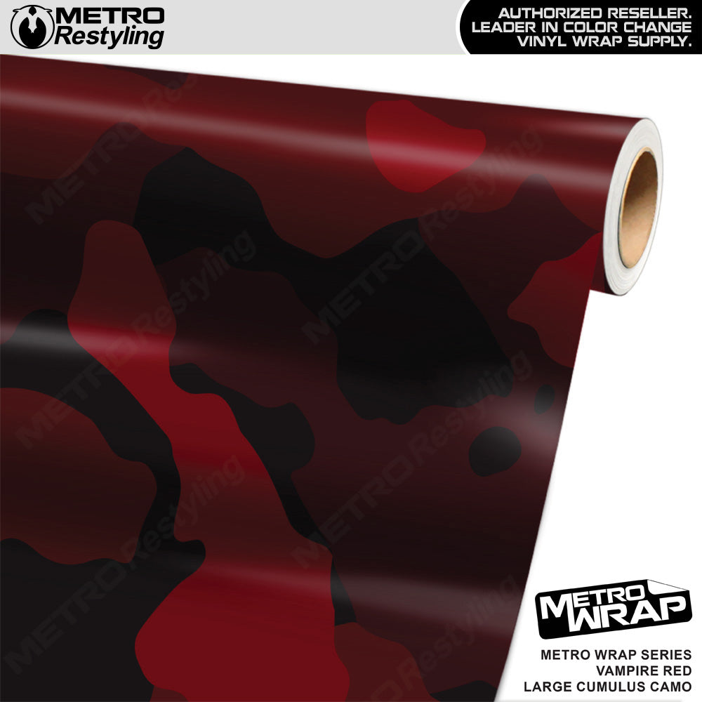 Metro Wrap Large Cumulus Vampire Red Camouflage Vinyl Film