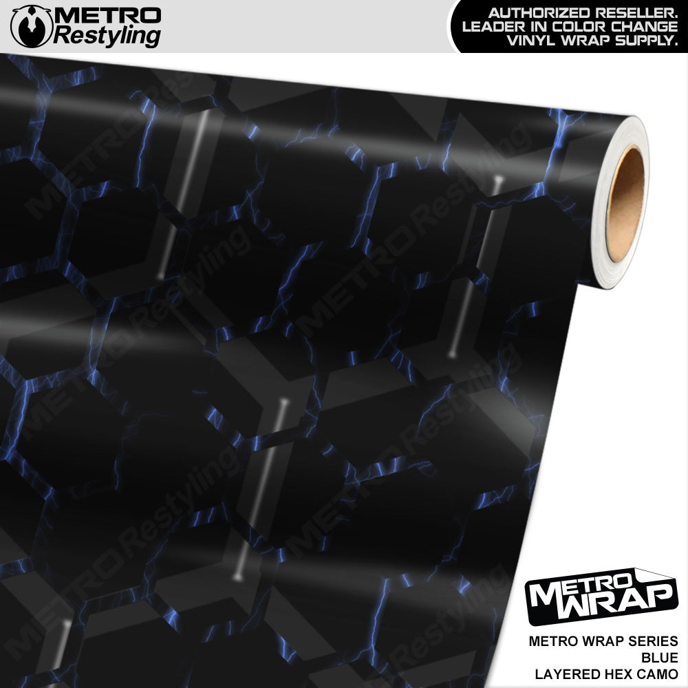Metro Wrap Hex Electric Yellow Camouflage Vinyl Film
