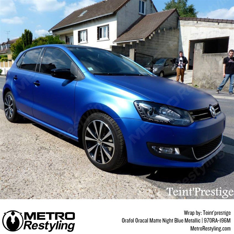 Matte Night Blue Car Wrap