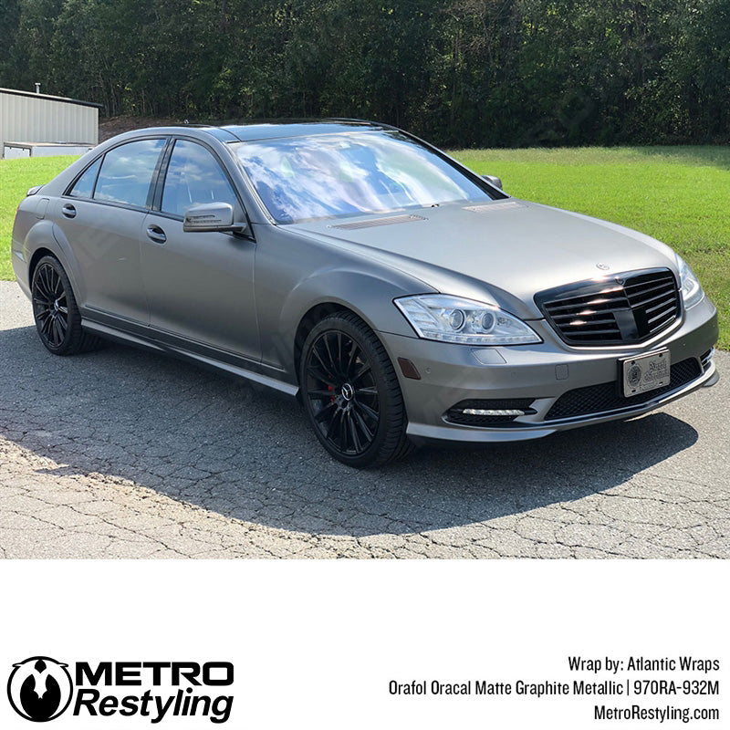 Matte Graphite Metallic Car Wrap