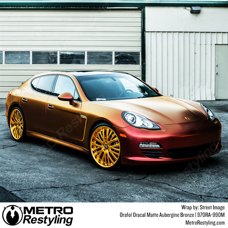 Matte Bronze Car Wrap