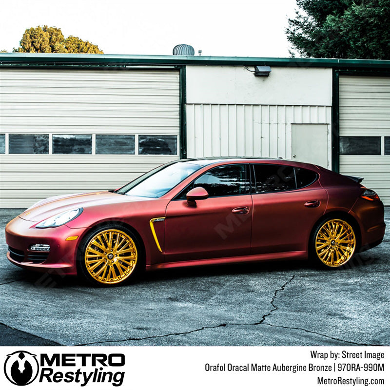 Matte Porsche Bronze Wrapped