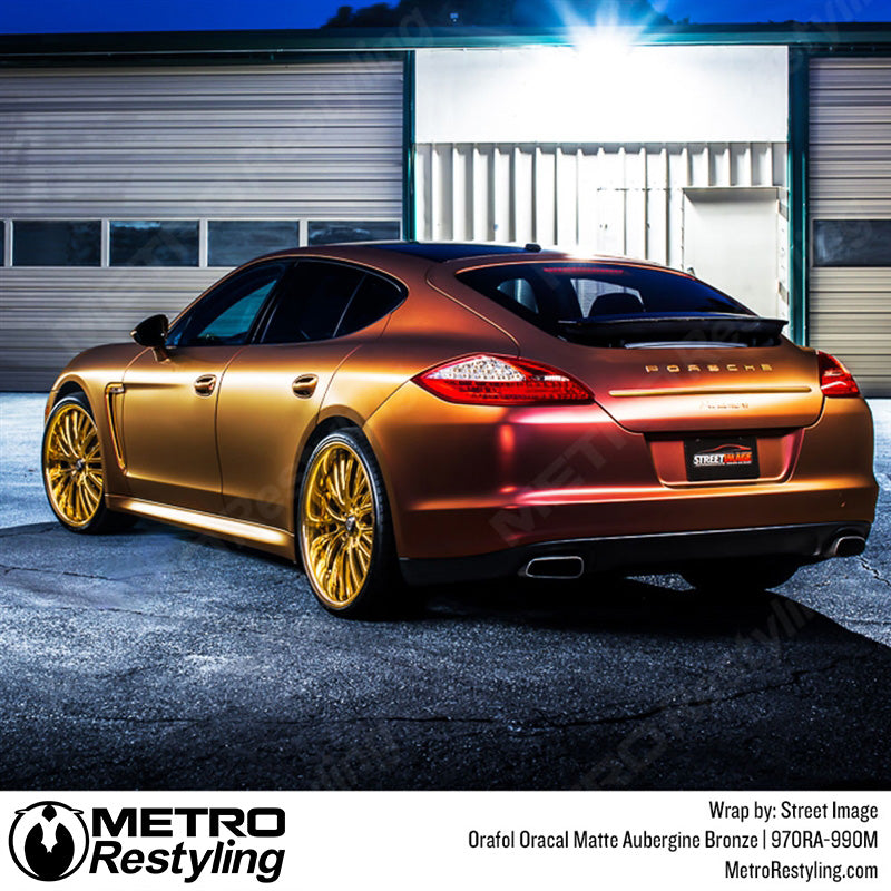 Matte Bronze Porsche Wrap
