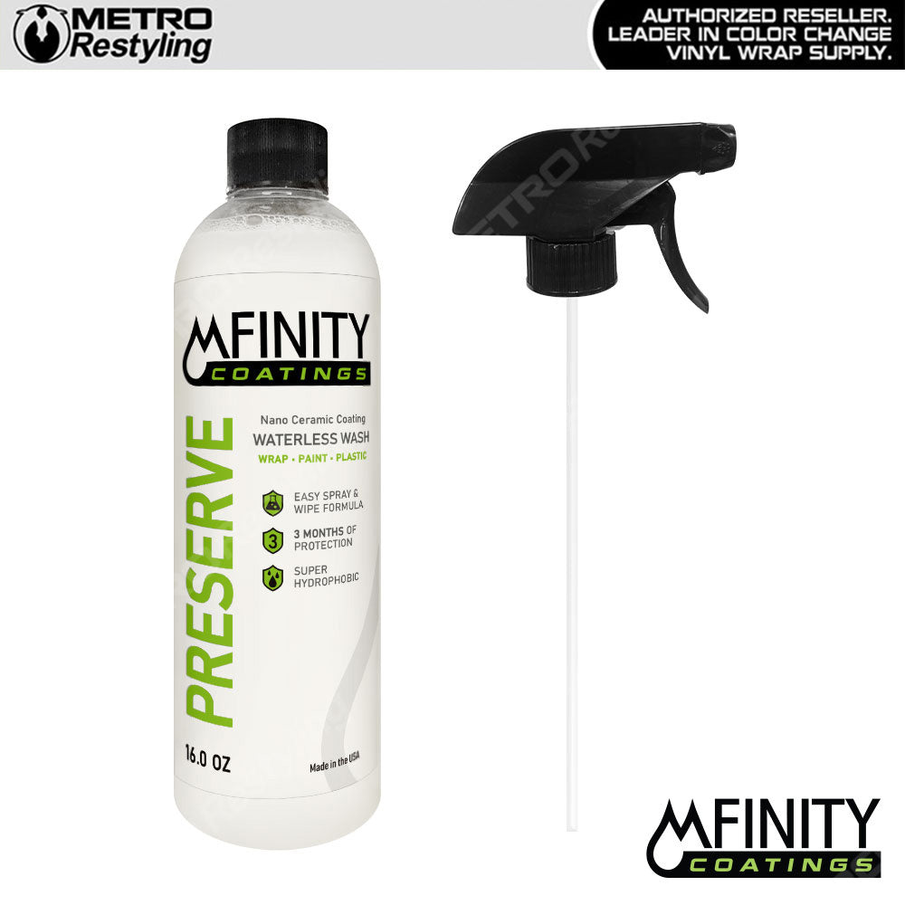 MFinity Preserve Waterless Nano Ceramic Wash Detailer for Vinyl Wrap - 16oz bottle