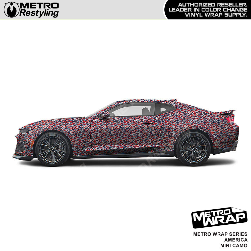 Metro Wrap Mini Classic America Camouflage Vinyl Film
