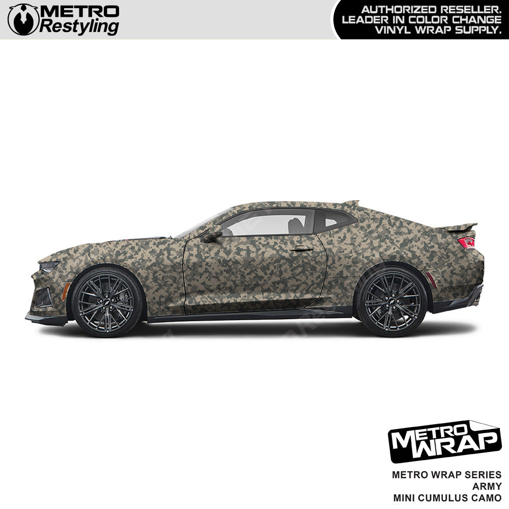 Metro Wrap Mini Cumulus Army Camouflage Vinyl Film