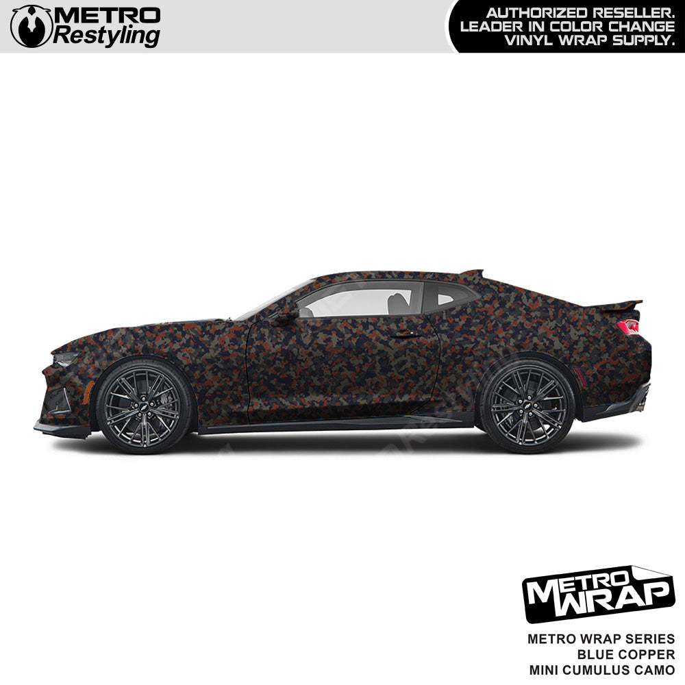 Metro Wrap Mini Cumulus Blue Copper Camouflage Vinyl Film