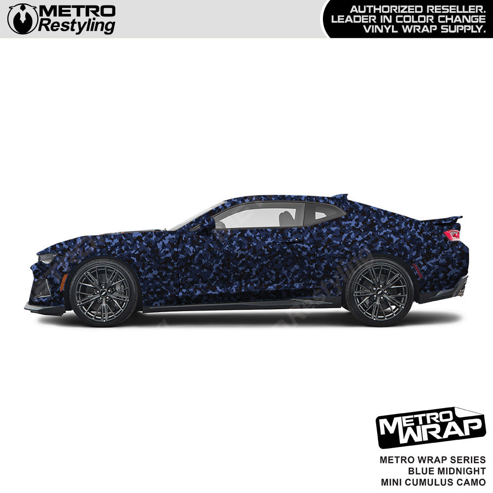 Metro Wrap Mini Cumulus Blue Midnight Camouflage Vinyl Film
