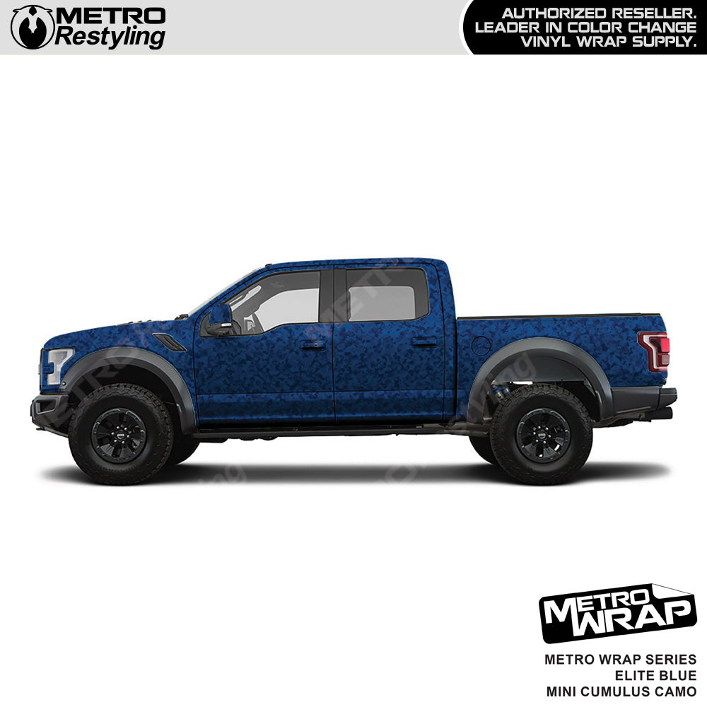 Metro Wrap Mini Cumulus Elite Blue Camouflage Vinyl Film
