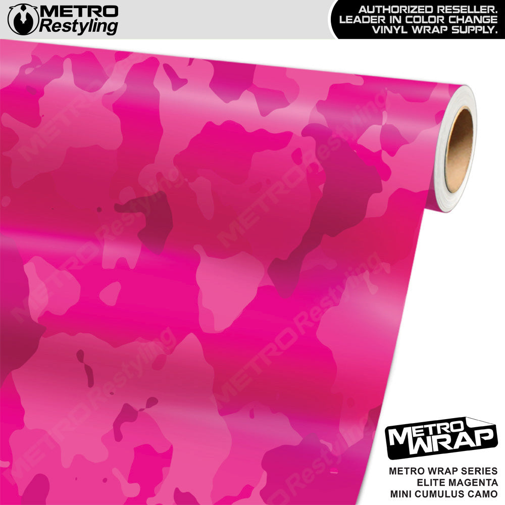 Metro Wrap Mini Cumulus Elite Magenta Camouflage Vinyl Film