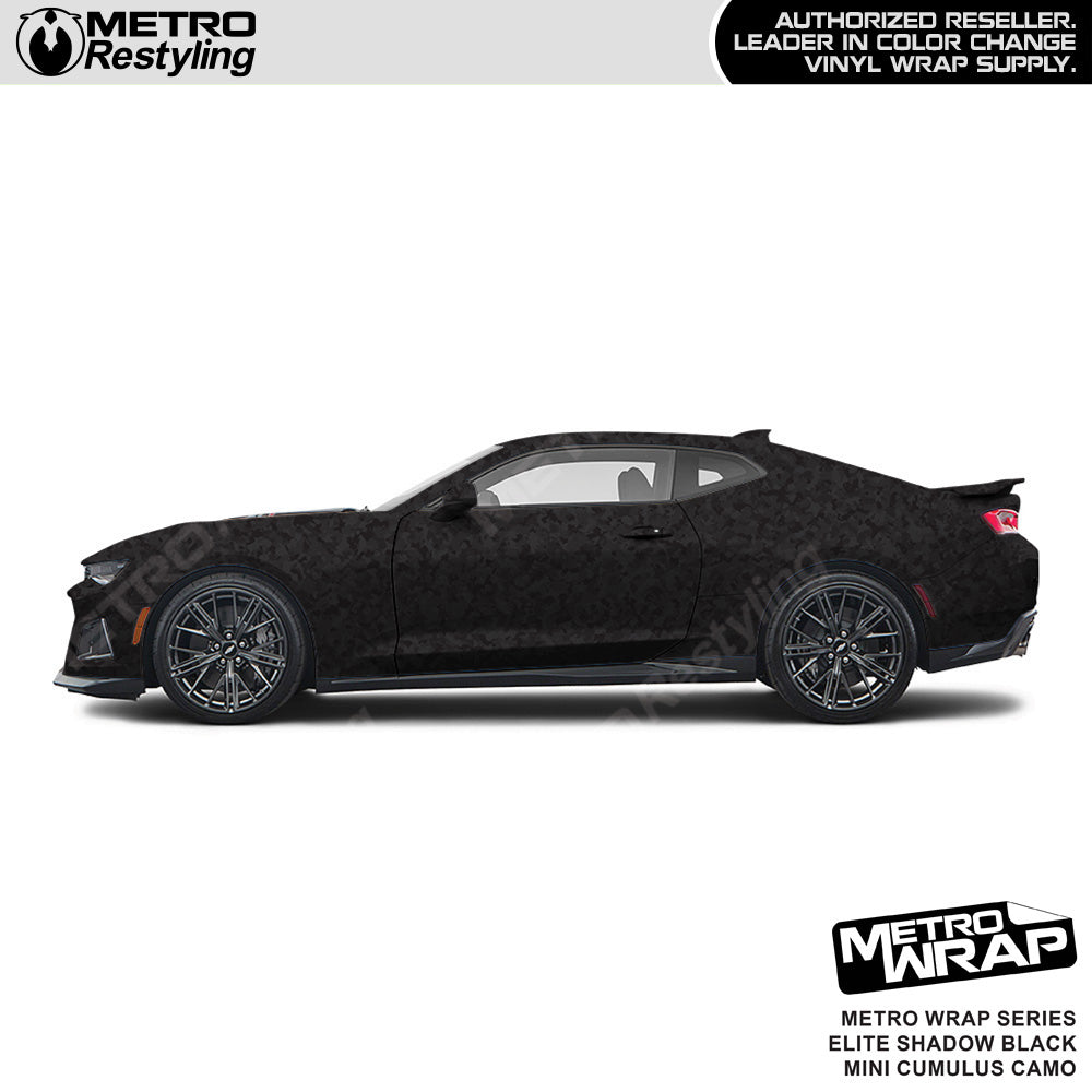 Metro Wrap Mini Cumulus Elite Shadow Black Camouflage Vinyl Film