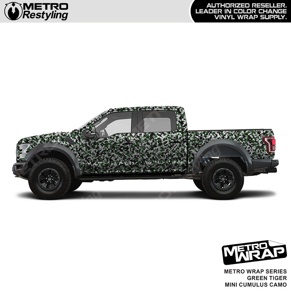 Metro Wrap Mini Cumulus Green Tiger Camouflage Vinyl Film