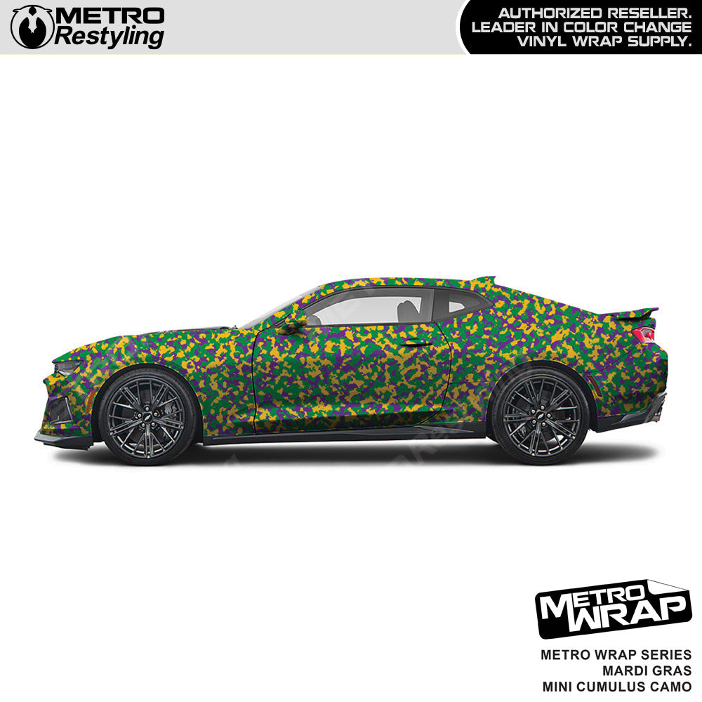 Metro Wrap Mini Cumulus Mardi Gras Camouflage Vinyl Film