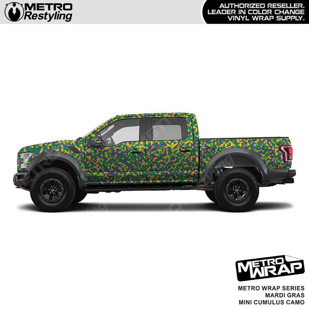 Metro Wrap Mini Cumulus Mardi Gras Camouflage Vinyl Film
