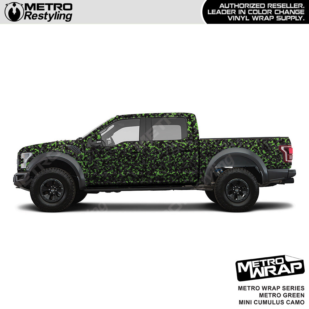 Metro Wrap Mini Cumulus Metro Green Camouflage Vinyl Film