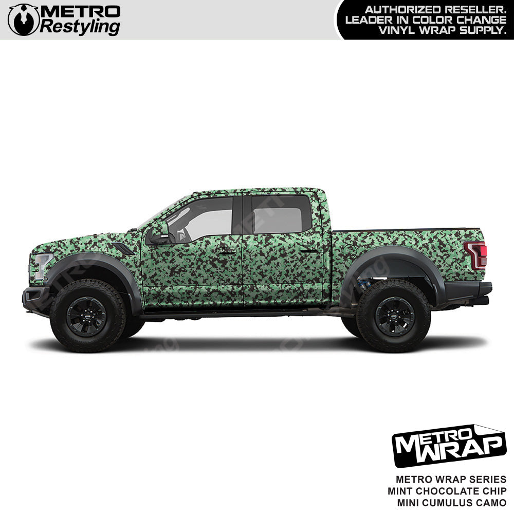 Metro Wrap Mini Cumulus Mint Chocolate Chip Camouflage Vinyl Film