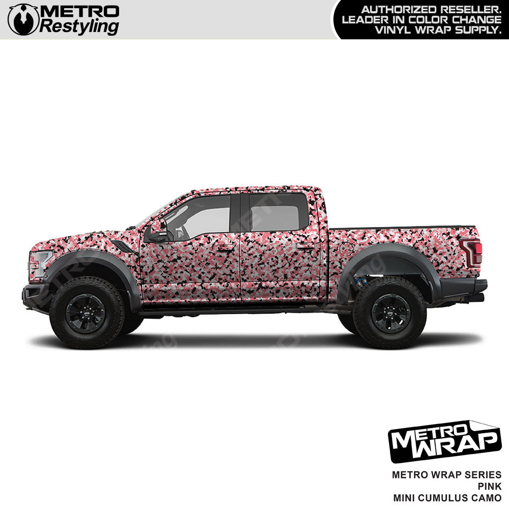 Metro Wrap Mini Cumulus Pink Camouflage Vinyl Film