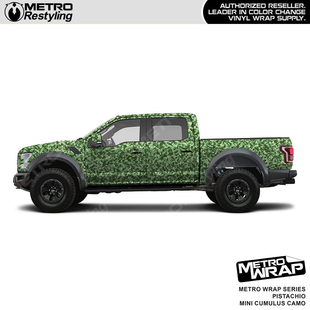 Metro Wrap Mini Cumulus Pistachio Camouflage Vinyl Film