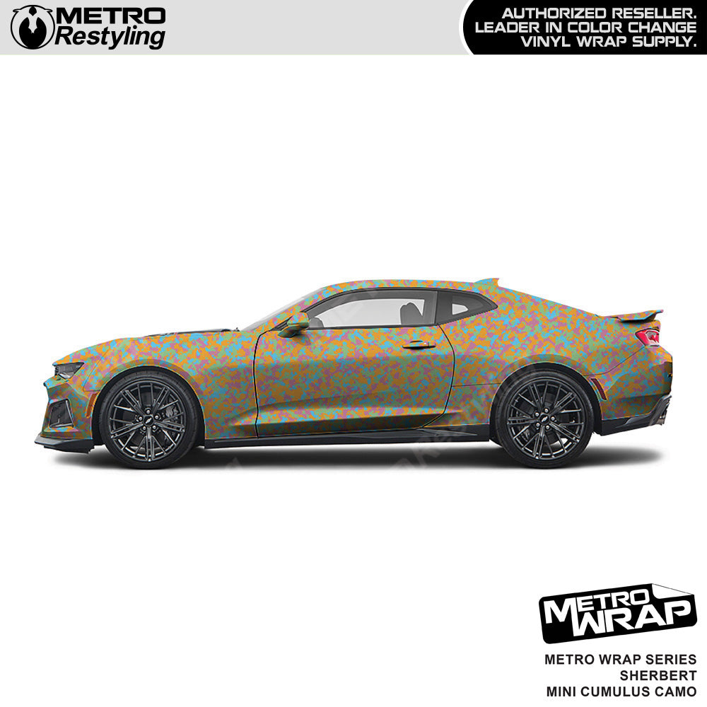 Metro Wrap Mini Cumulus Sherbert Camouflage Vinyl Film