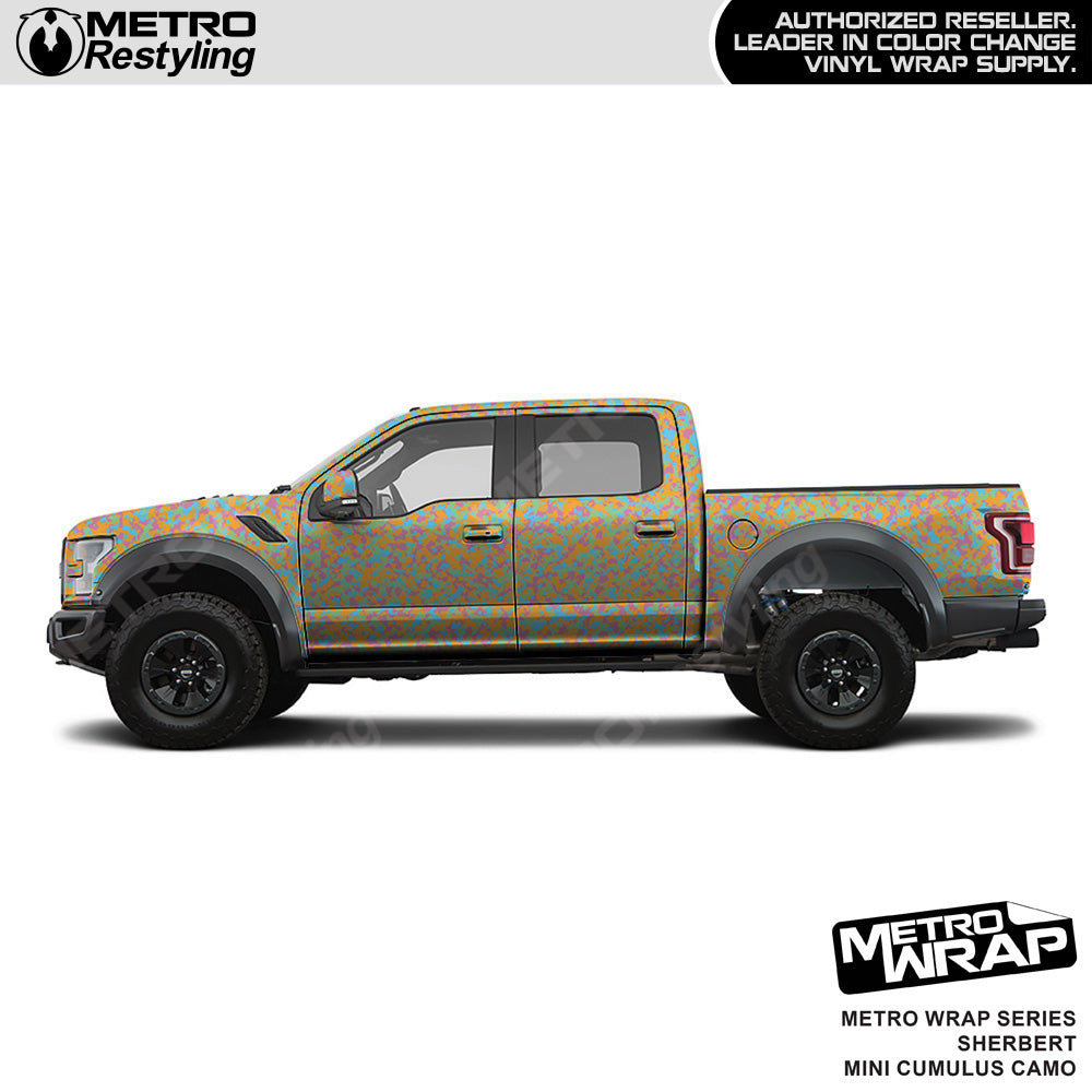 Metro Wrap Mini Cumulus Sherbert Camouflage Vinyl Film