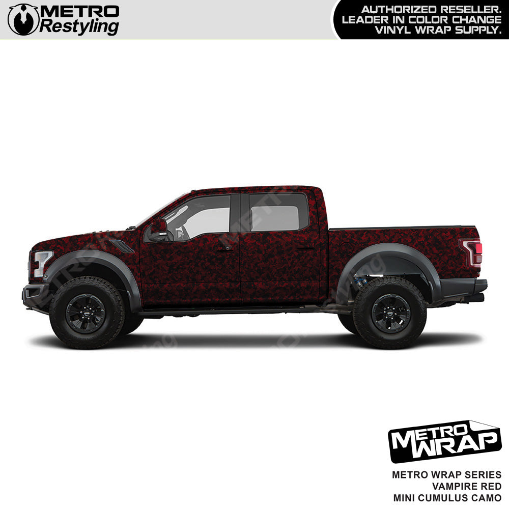 Metro Wrap Mini Cumulus Vampire Red Camouflage Vinyl Film