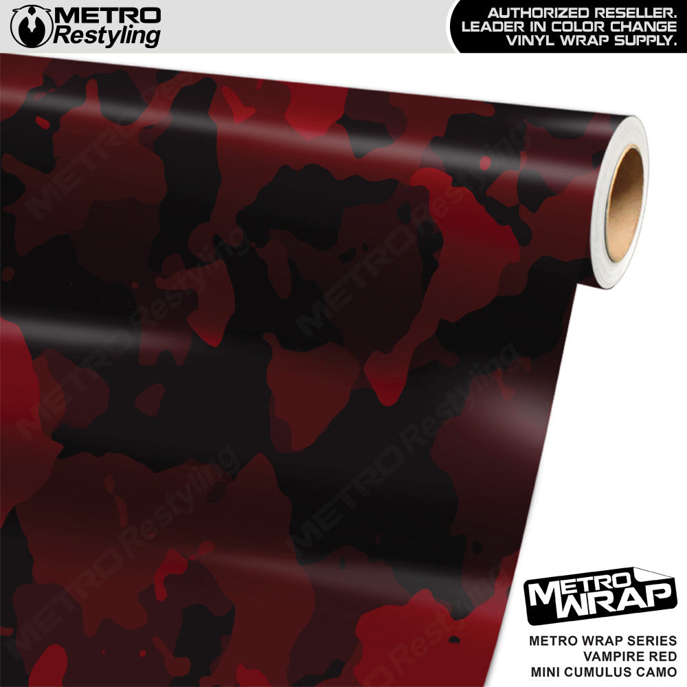 Metro Wrap Mini Cumulus Vampire Red Camouflage Vinyl Film