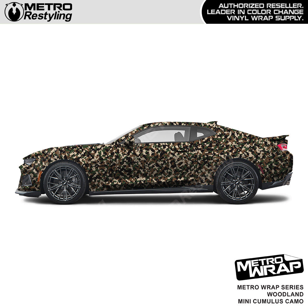 Metro Wrap Mini Cumulus Woodland Camouflage Vinyl Film