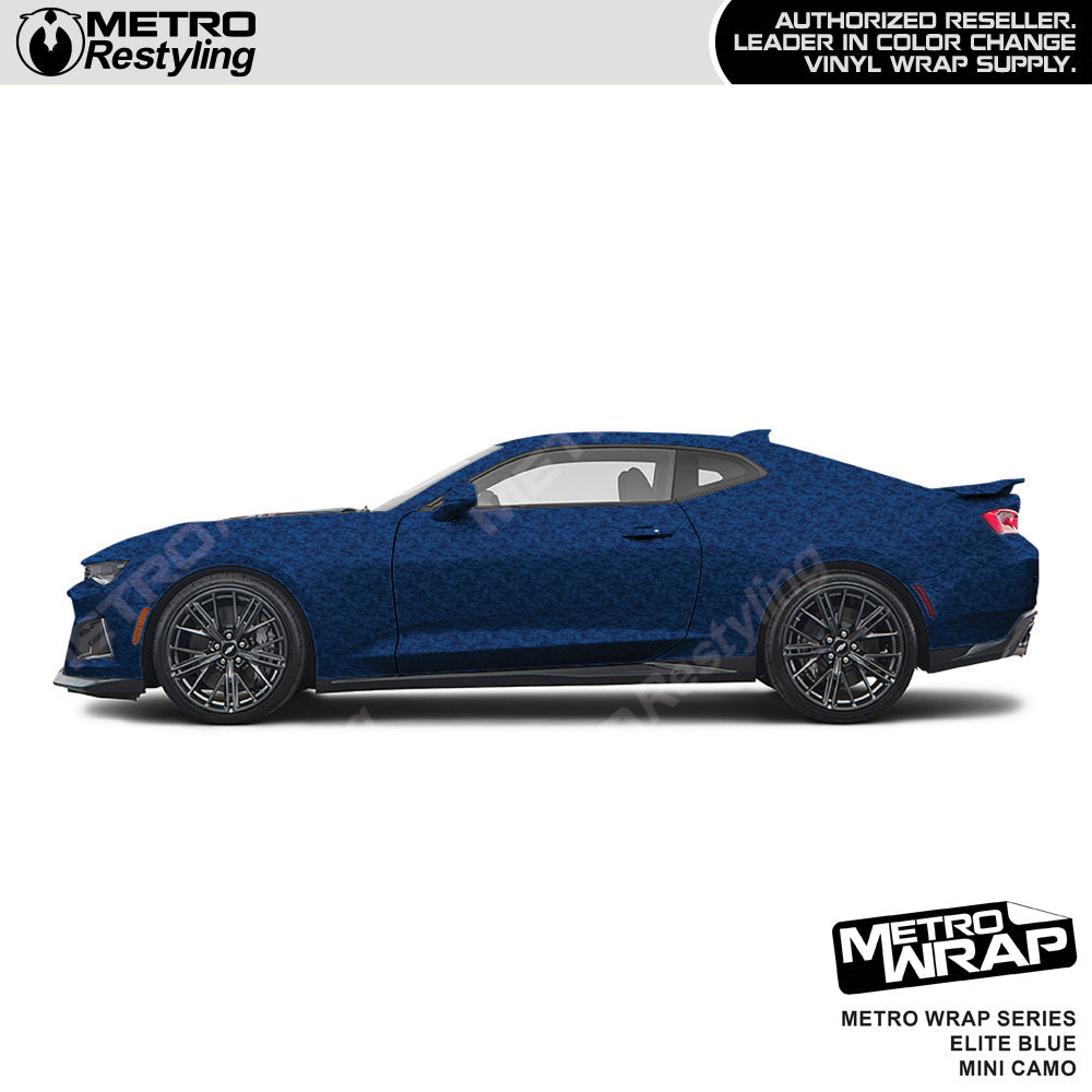 Metro Wrap Mini Classic Elite Blue Camouflage Vinyl Film