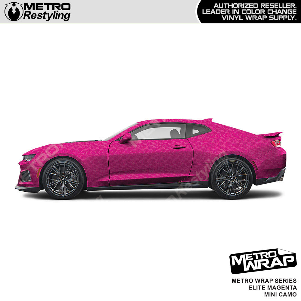 Metro Wrap Mini Classic Elite Magenta Camouflage Vinyl Film