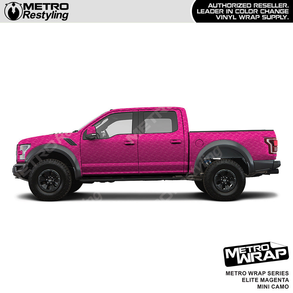 Metro Wrap Mini Classic Elite Magenta Camouflage Vinyl Film