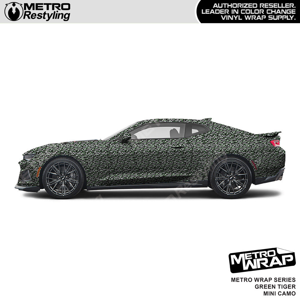 Metro Wrap Mini Classic Green Tiger Camouflage Vinyl Film