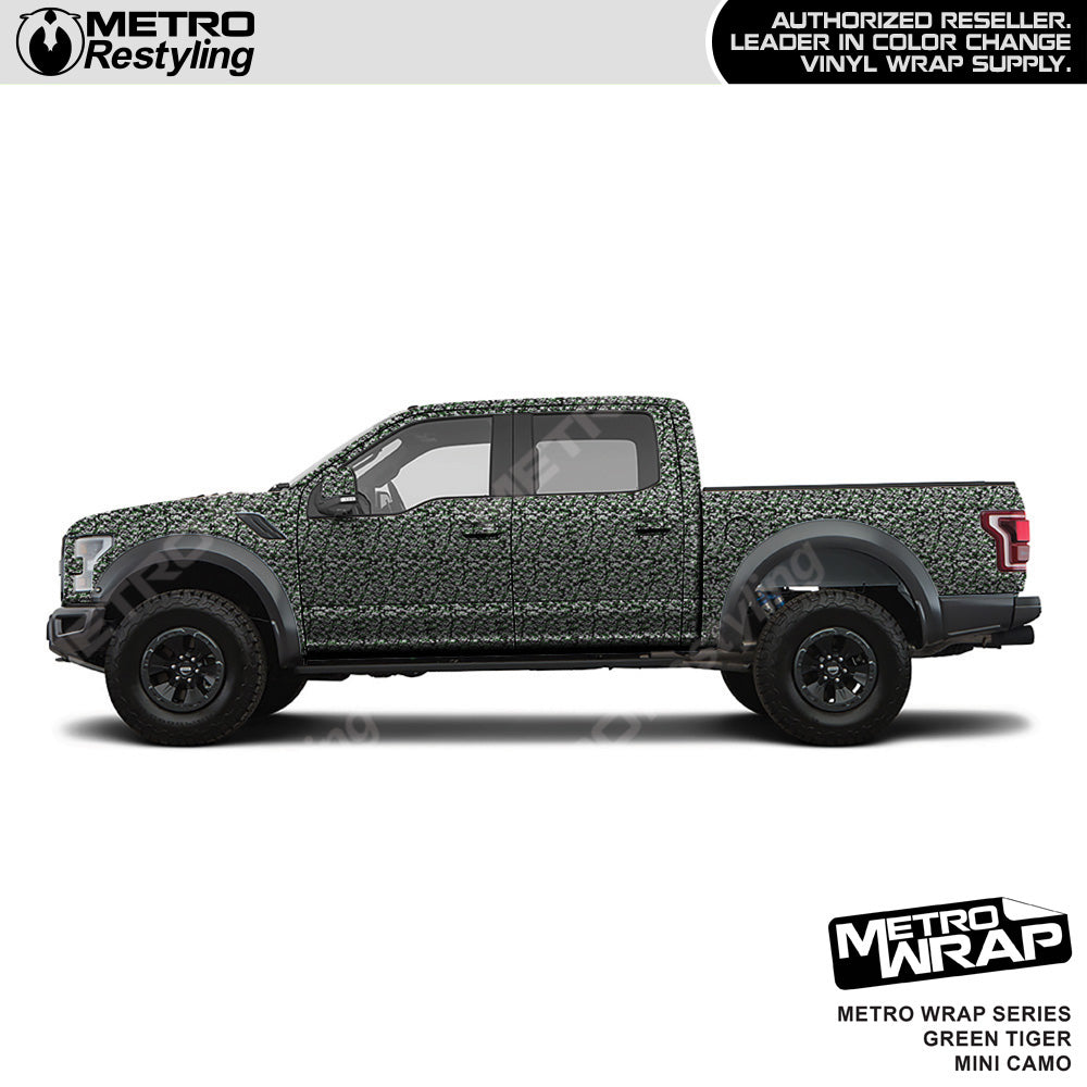 Metro Wrap Mini Classic Green Tiger Camouflage Vinyl Film