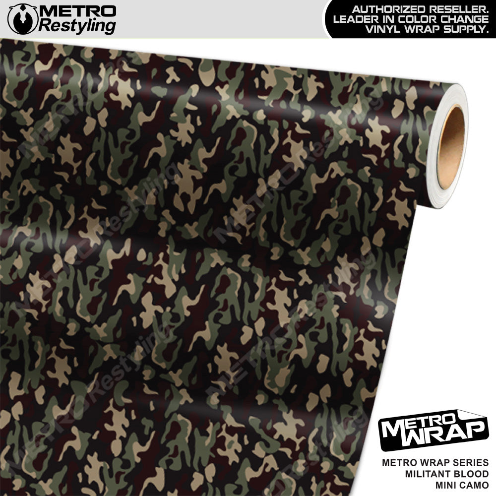 Metro Wrap Mini Classic Militant Blood Camouflage Vinyl Film