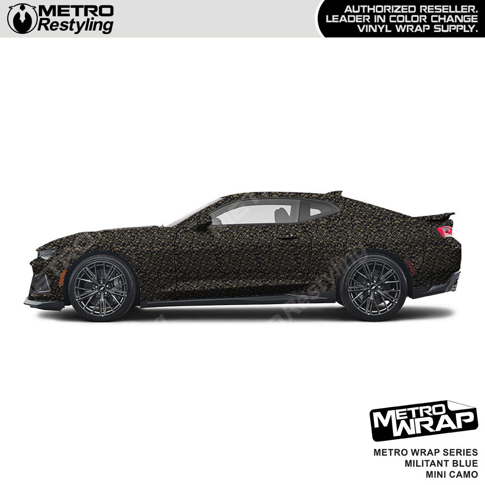 Metro Wrap Mini Classic Militant Blue Camouflage Vinyl Film