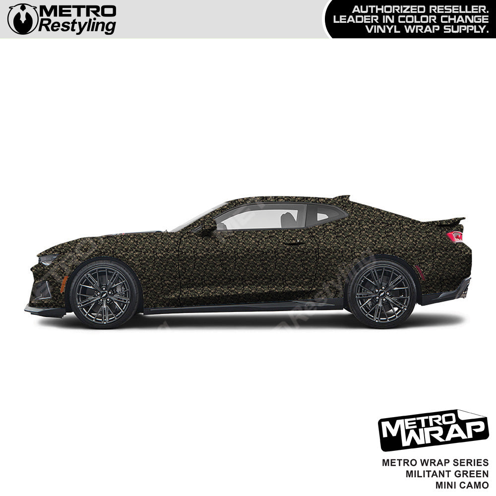 Metro Wrap Mini Classic Militant Green Camouflage Vinyl Film