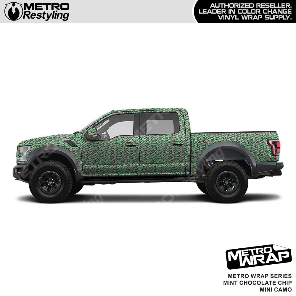 Metro Wrap Mini Classic Mint Chocolate Chip Camouflage Vinyl Film