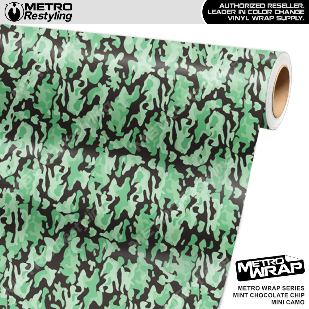 Metro Wrap Mini Classic Mint Chocolate Chip Camouflage Vinyl Film