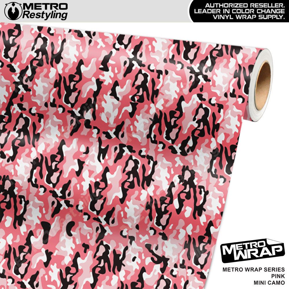 Metro Wrap Mini Classic Pink Camouflage Vinyl Film