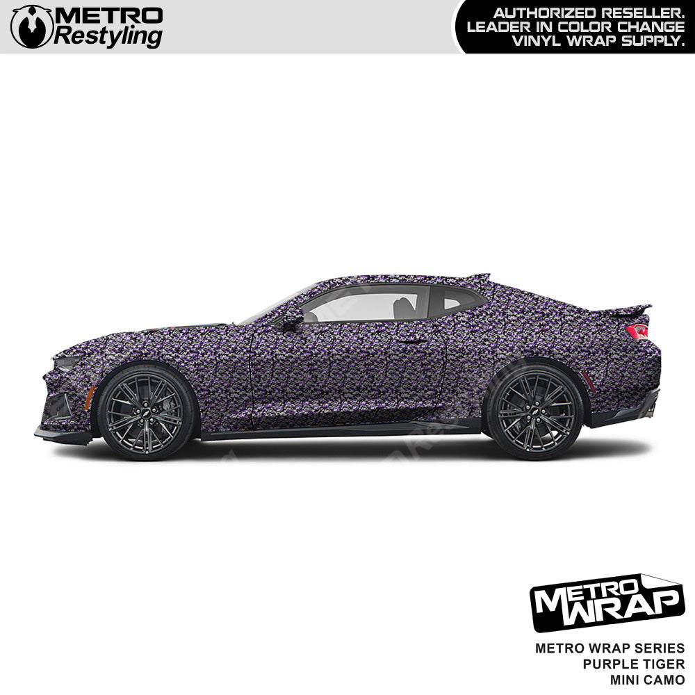 Metro Wrap Mini Classic Purple Tiger Camouflage Vinyl Film