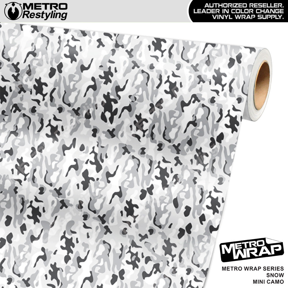 Metro Wrap Mini Classic Snow Camouflage Vinyl Film